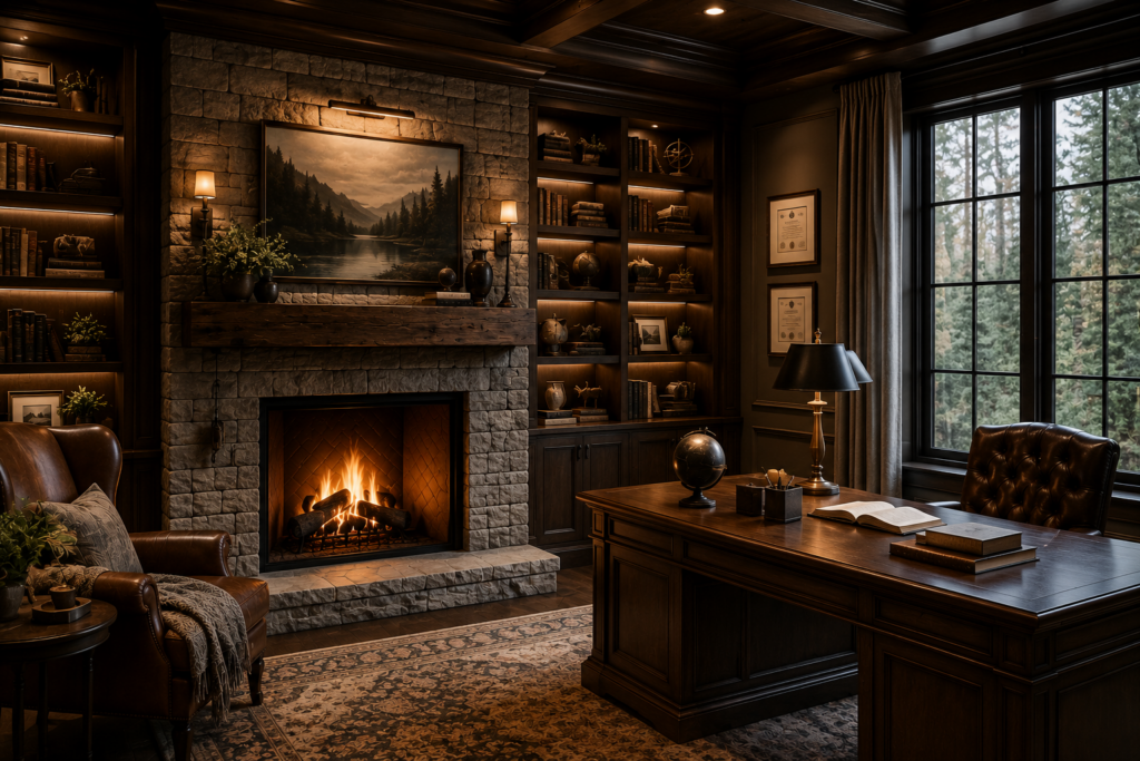 Private Study Fireplace